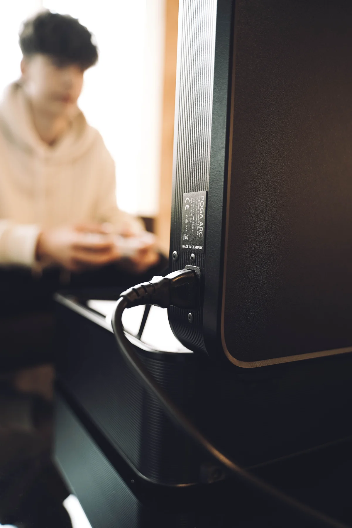 POGA portable gaming station used indoors