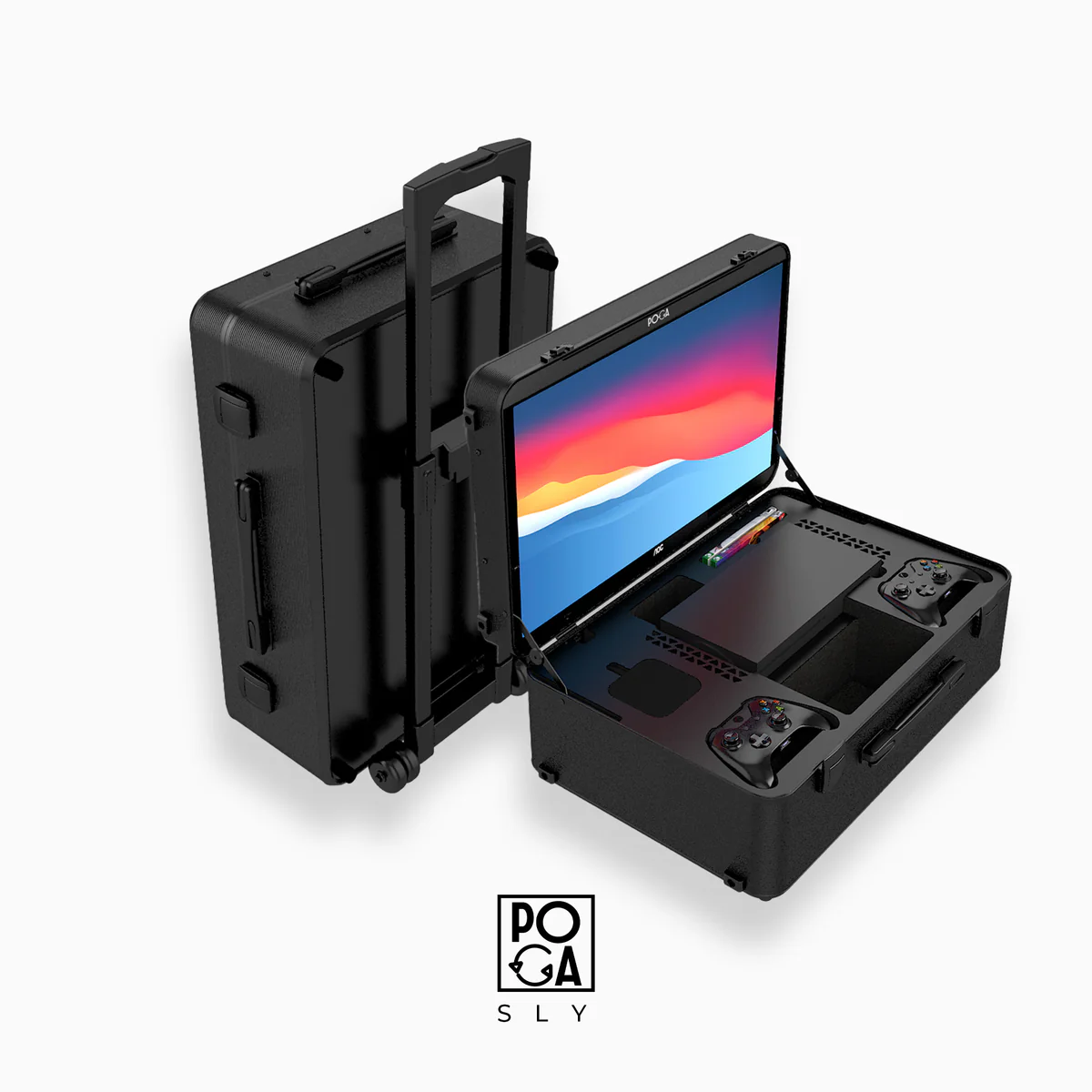 POGA Sly portable gaming station compact lightweight design