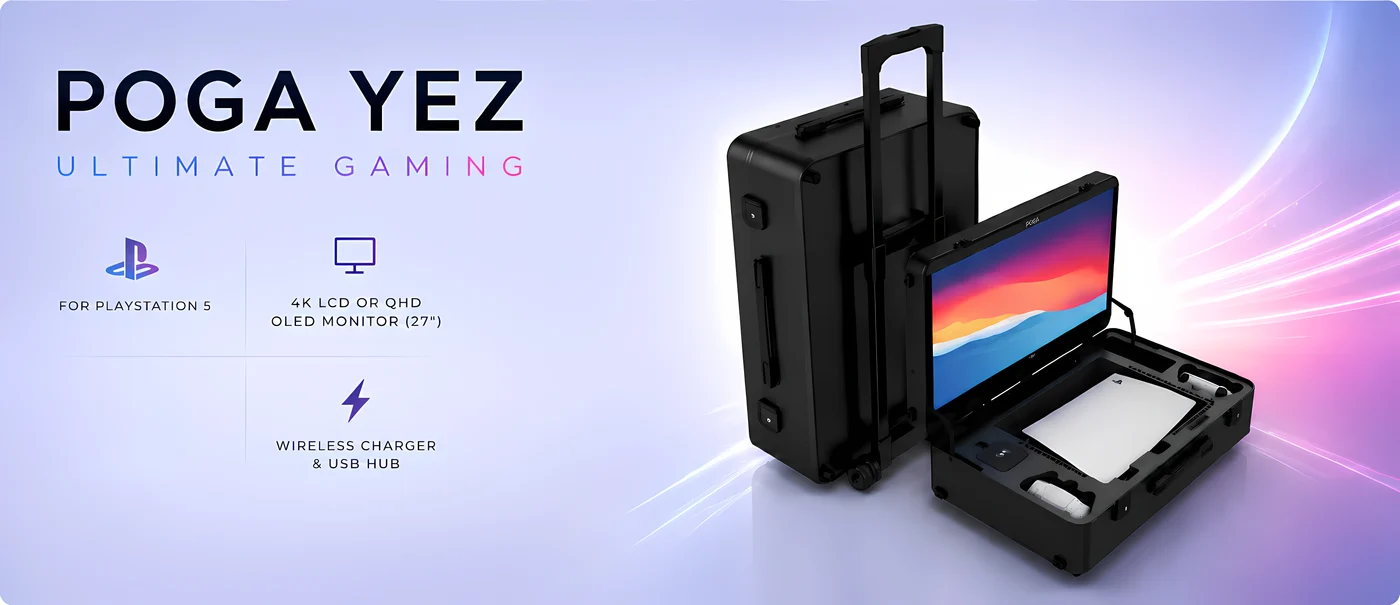 Portable gaming stations for PS5, Xbox & PC — POGA showcase 2